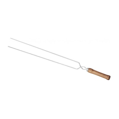 Espeto Duplo Para Churrasco 65cm Mor