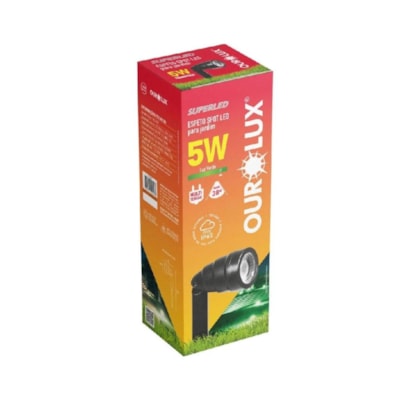 Espeto Led Jardim 5W Verde 05847 Ourolux