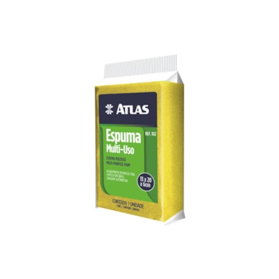 Espuma em bloco 13x20x6cm multiuso 102 Atlas