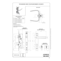 Fechadura giro Branca 323/45 MAC840 Udinese
