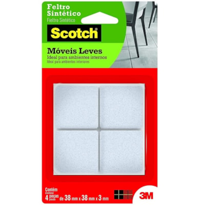 Feltro Scotch Quadrado Gg Branco Hb004262448 3m