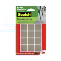 Feltro Scotch Quadrado P Marrom HB004262661 3M