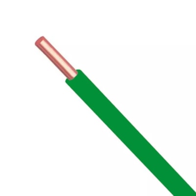 Fio Plástico/Rígido 1,5mm Verde Rolo de 100m Brascopper