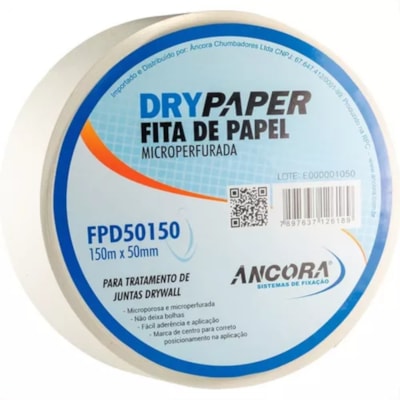 Fita de Papel Microperfurada 50mmx150m Âncora FPD50150