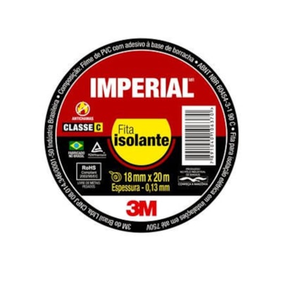 Fita Isolante 18mm X 10mt Imperial 3M HB004236020