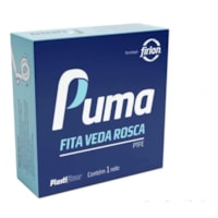 Fita Veda Rosca 12mm X 10 Metros 101102 Plastifluor
