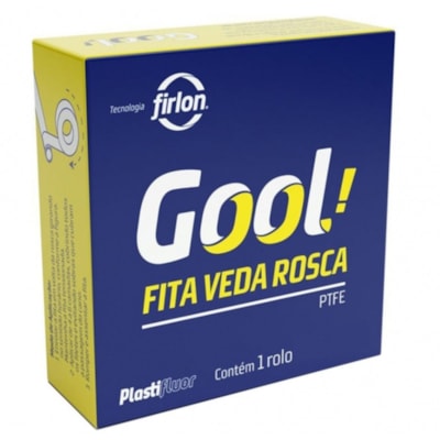 Fita Veda Rosca 18mm X 10 Metros Gool 101283 Plastifluor
