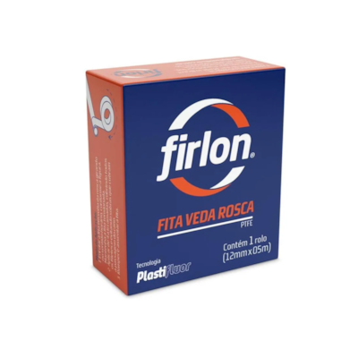 Fita Veda Rosca Firlon 12mm x 5m - Plastifluor