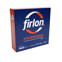 Fita Veda Rosca Firlon 18 MM x 50 Metros - Plastifluor - Referência: 101007