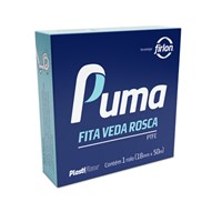Fita Veda Rosca Puma 12 MM x 10 Metros - Plastifluor - Referência: 101102