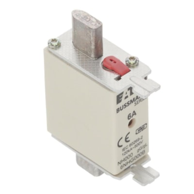 Fusível Baixa tensão 6A NH-000 GL/GG 6NHG000B Bussmann