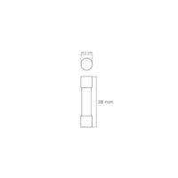 Fusivel cartucho 10 x 38 U-rap 25A Eletromec
