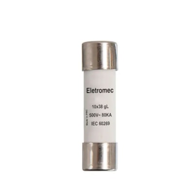 Fusivel Cartucho 10X38mm ultra rápido 16A Eletromec