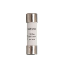 Fusivel Cartucho 10X38mm ultrarrápido 16A Eletromec