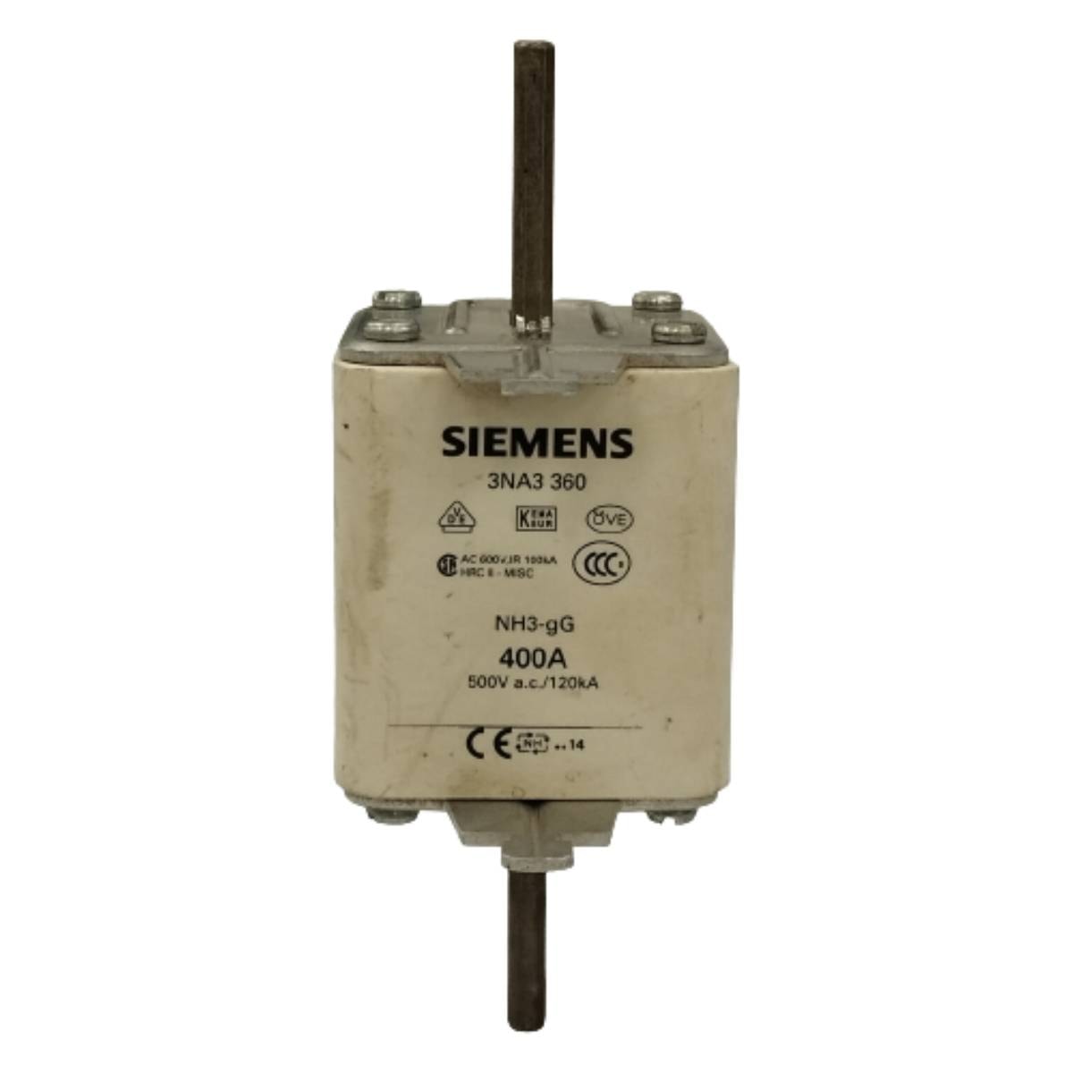 Fusível Nh00 Retardado 125A em 500Vca Siemens 3Na3832 - Loja Agrometal