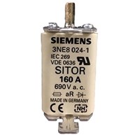 Fusível Sitor 160A 100000A Ultra Rápido Siemens 3NE8 024-1