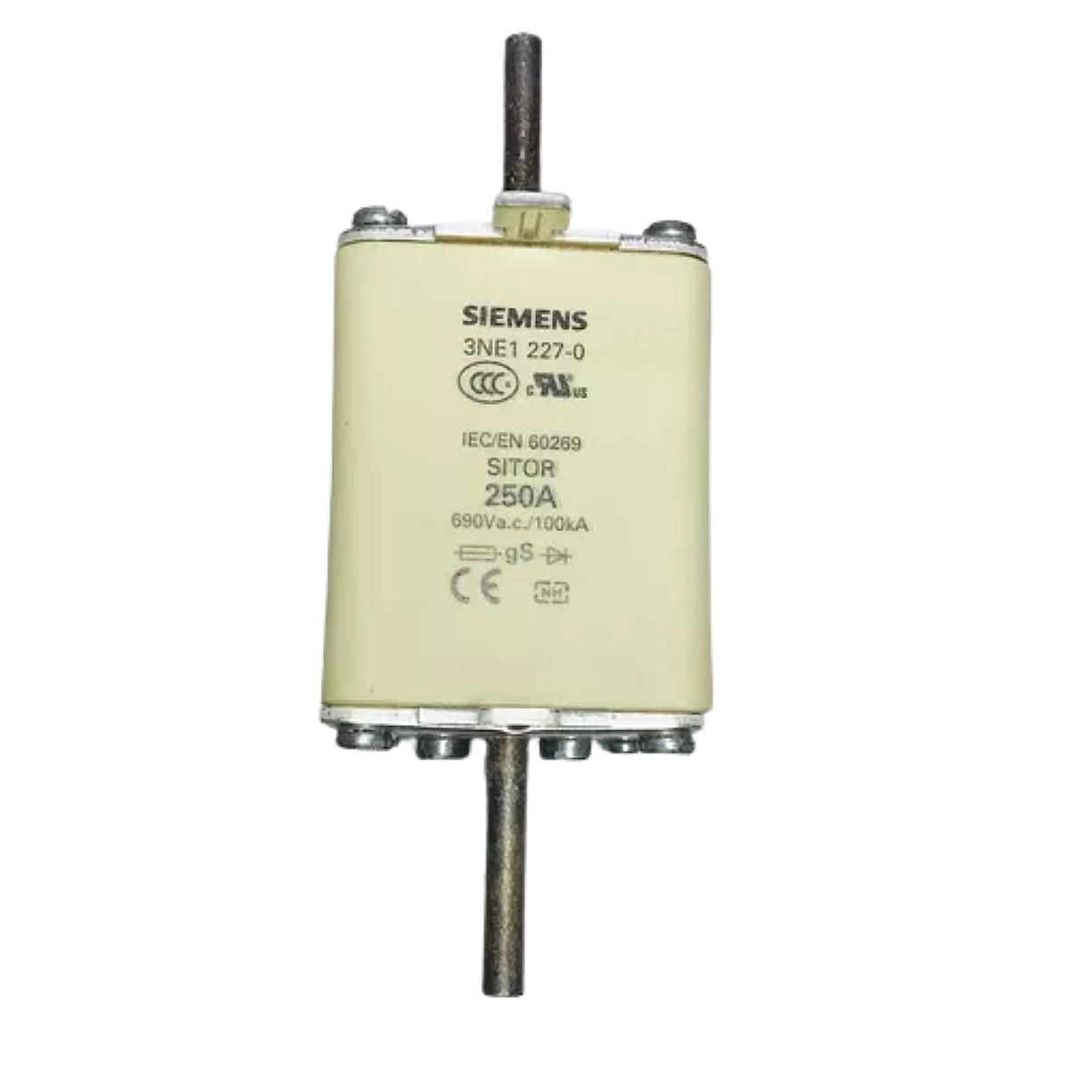 Fusível Sitor T1 250A 3NE1 227-0 Siemens - Loja Agrometal