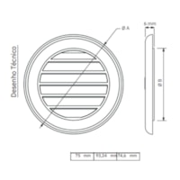 Grade para Armario com Serra Copo 75mm - Westaflex