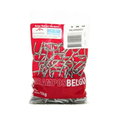 Grampo Galvanizado Para Cerca 1 X 9 Saco De 1 Kg - Belgo - Referência: 40466872