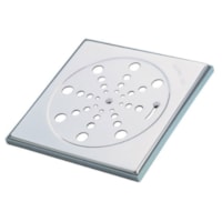 Grelha Aço Inox Prata Quadrada Com Fecho Dn 150mm - Jackwal