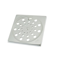 Grelha Aço Inox Prata Quadrada Com Fecho Dn 150mm - Jackwal