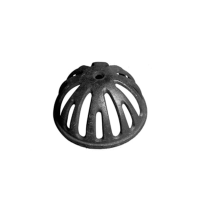 Grelha Hemisferica Prata Ferro Fundido Dn 150mm - Sanetil