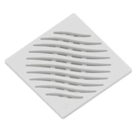 Grelha Quadrada Branca 15cm Pvc - Tigre