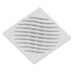Grelha Quadrada Branca 15cm Pvc - Tigre