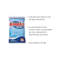 Hidro PH+ Barrilha Leve 2Kg 1238PCOR - Hidroall