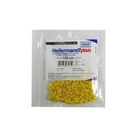 Identificador WIC3 Nº 4 4,0 a 6,0mm Amarelo com 100 Peças - Hellerman Tyton - Referência: 104093184