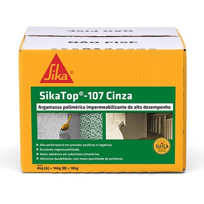 Impermeabilizante Semiflexível Sika Top 107 Cinza 18Kg