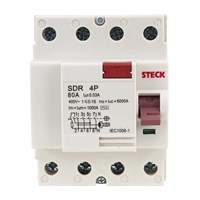 Interruptor Diferencial Residual 4P 80A 30Ma Steck SDR480003