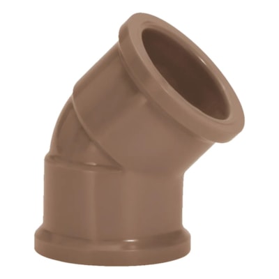 Joelho 45° Soldável 20mm Marrom 96039 Plastubos
