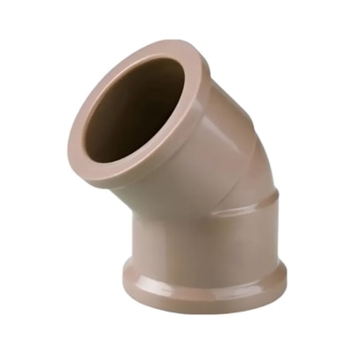 Joelho 45° Soldável 32mm Marrom Plastubos