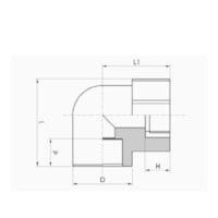 Joelho 90 PPR rosca femea industrial Tigre