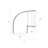 Joelho 90° Para Esgoto 40mm 20002031 Plastilit
