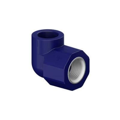 Joelho 90° PPR Rosca Femea Industrial Azul 32mmx1pol Tigre