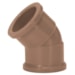 Joelho Soldável 45º 20mm Pvc Marrom 11641 Amanco