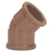 Joelho Soldável 45º 20mm Pvc Marrom 11641 Amanco