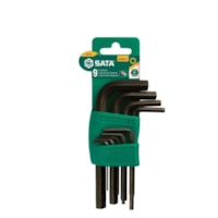 Jogo Chave Hexagonal Curta 1,5 a 10mm 9 peças Sata