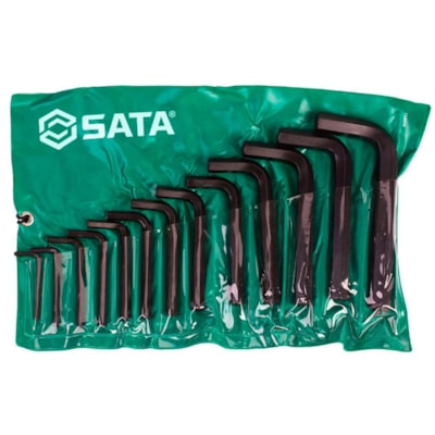 Jogo De Chave Allen Curta 4 A 19mm C/13 Pçs ST09140L Sata