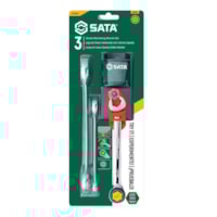 Jogo de chave Estrela com catraca 3 peças SATA