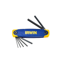 Conjunto de Chave Hexagonal Tipo Canivete 1,5 a 6 MM Com 7 Peças - Irwin - Referência: IW10764