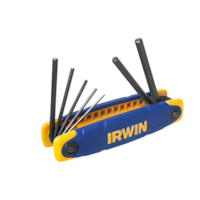 Conjunto de Chave Hexagonal Tipo Canivete 1,5 a 6 MM Com 7 Peças - Irwin - Referência: IW10764