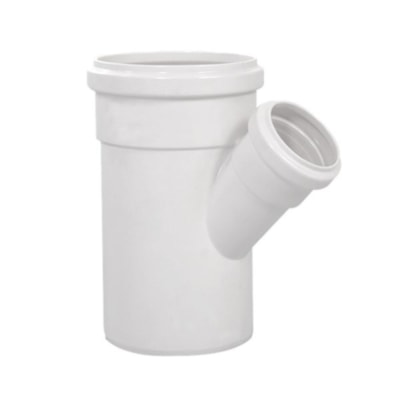 Junção Red 45° Para Esgoto Prim Branco 75X50 Plastubos