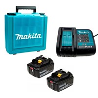 Kit 2 Baterias BL1850B + Carregador DC18SD e Maleta Makita