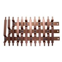 Kit Barramento Trifásico 34 Din 127/220V 150A Cobre - Cemar