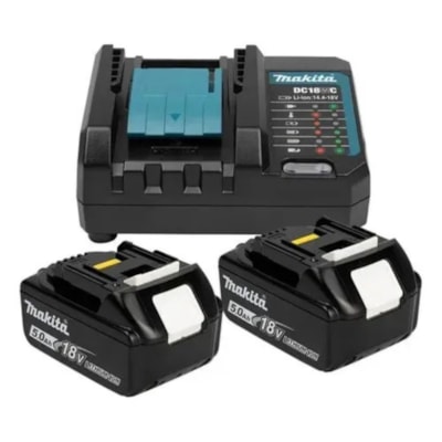 Kit Carregador DC18WC + 2 Baterias BL1850B 5,0Ah 18v- Makita