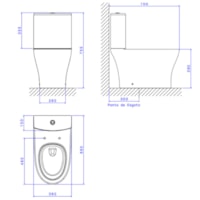 Kit Completo Bacia Com Caixa Nova Branco Argila Level - Deca