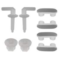 Kit Fixação Para Assento Branco termoplástico 8 Peças - Deca